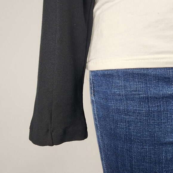 Ronen Chen Black Cropped Cardigan Size 14 - Picture 4 of 9